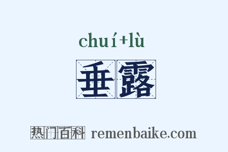垂露是什么意思的图片
